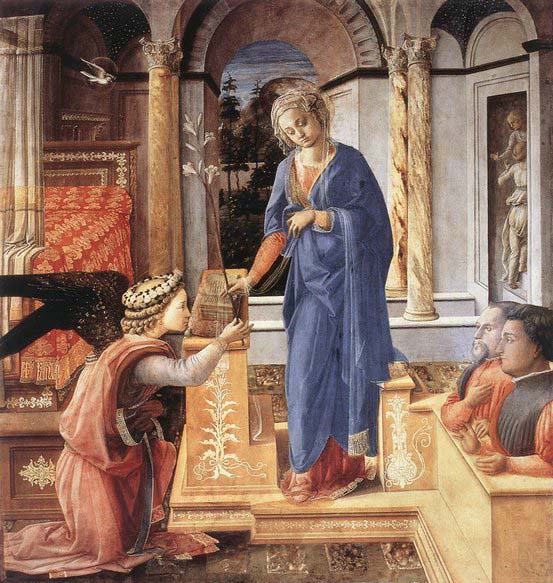 The Annunciation with two Kneeling Donors